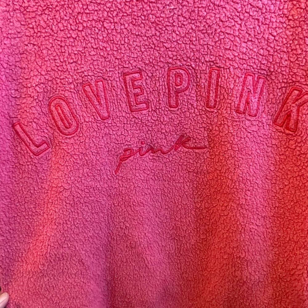Love Pink Sherpa Pullover